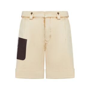 Loewe Men Cotton Shorts With Cuffs